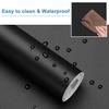 Oxdigi Black Contact Paper 23.6"x196" - Waterproof Peel & Stick Vinyl for Cabinets, Drawers view 4