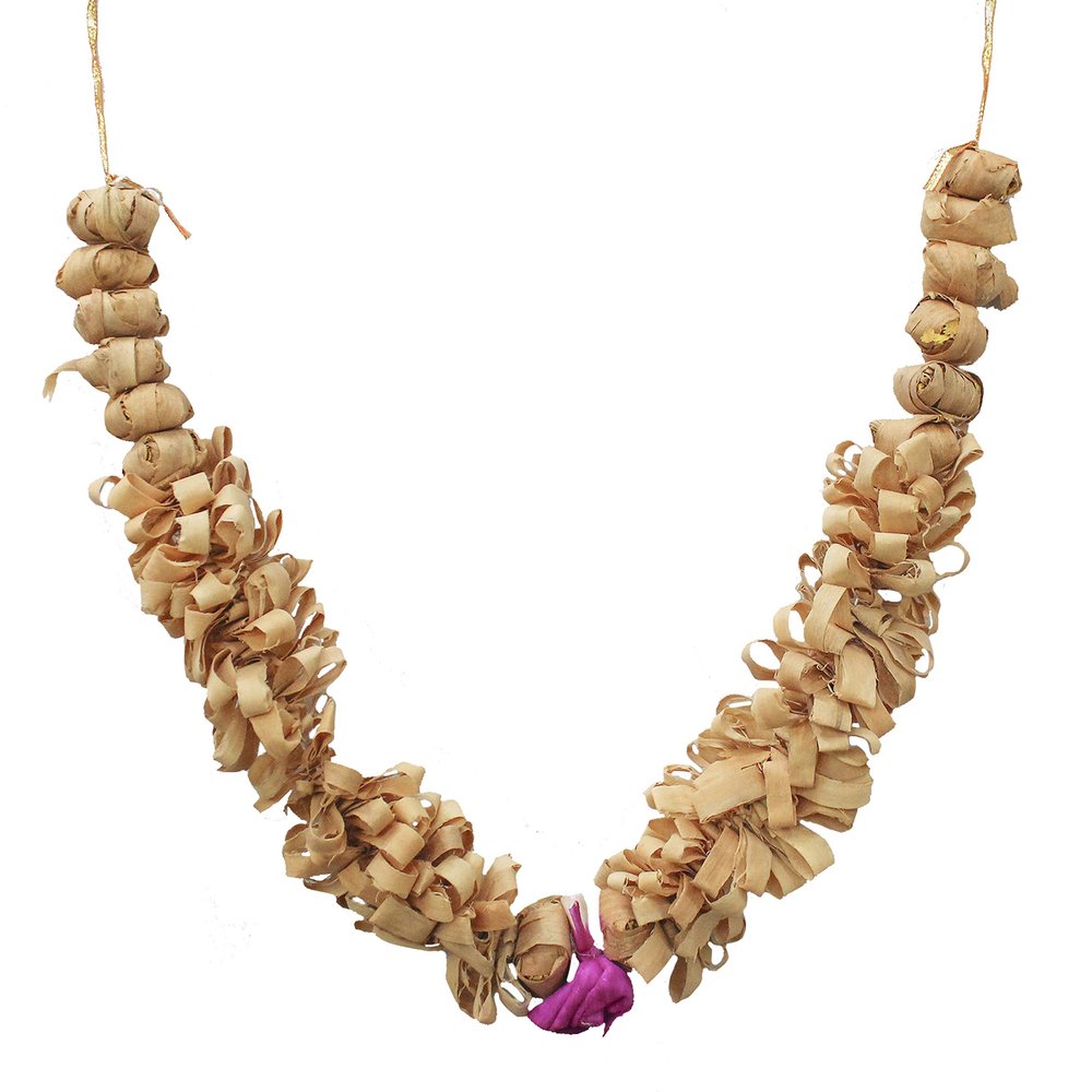 The Holy Mart Chandan Mala (20 Inches)| Sandal Mala for Photo Frame | Photo Mala, Wood