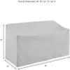 Crosley Furniture Patio Furniture Covers, Waterproof 3-Piece Cover Set for Outdoor Sectional Sofa Sets, Tan view 4