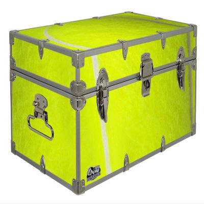 C&N Footlockers Designer Trunk - Sports Themed Storage Trunk - Available in 15 Different Themes - 32x18x13.5 Inches (Tennis)