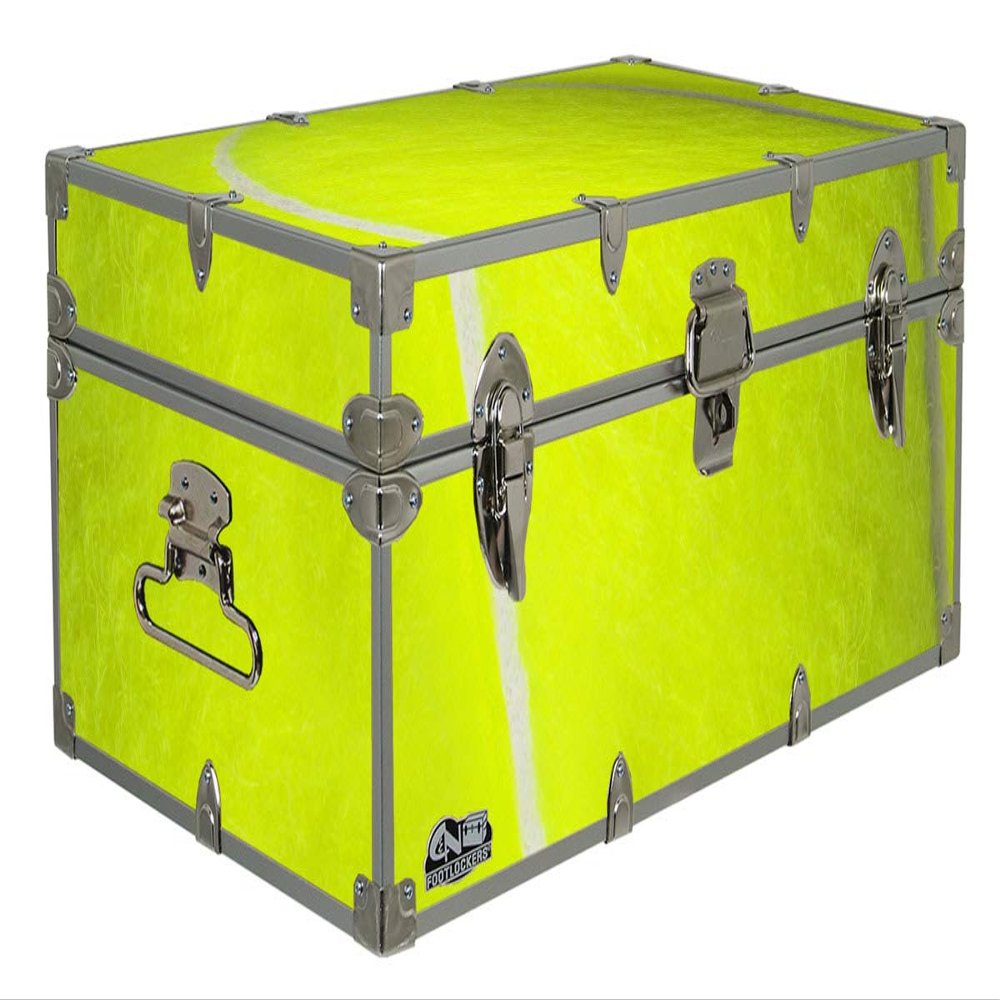 C&N Footlockers Designer Trunk - Sports Themed Storage Trunk - Available in 15 Different Themes - 32x18x13.5 Inches (Tennis)