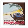 Pacifica Island Art 5th Grand Prix Monaco 1933 - Auto Racing - Vintage Sports Poster by Go Ham (Georges Hamel) c.1933 - Eco-friendly Premium Bamboo Paper 290gsm (Unframed) 18x24in view 1