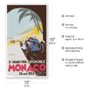5th Grand Prix Monaco 1933 - Auto Racing - Vintage Sports Poster by Go Ham (Georges Hamel) c.1933 - Master Art Print (Unframed) 13in x 19in view 2