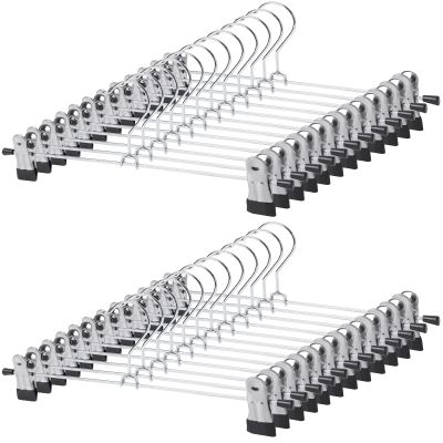 GoodtoU Pants Hangers, 30Pack Skirt Hangers with Clips Metal Hangers for Pants Clips Trouser Shorts Jeans