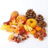 Factory Direct Craft Assorment of Faux Fall Leaves, Pumpkins, Gourds and Natural Pinecones for Autumn and Thanksgiving Decorations view 1
