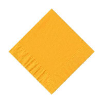 100 2-Ply Cocktail Personalized Napkins (Harvest Yellow)