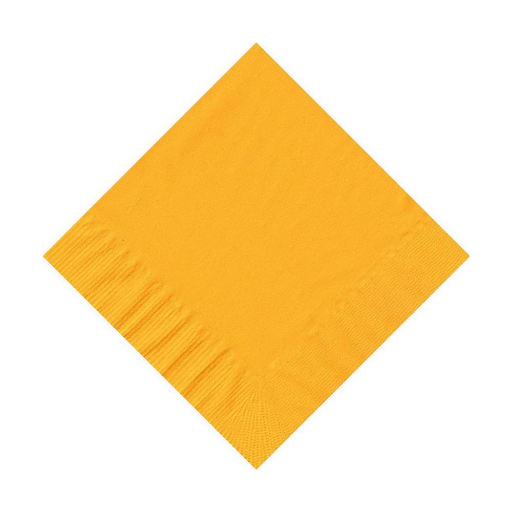 100 2-Ply Cocktail Personalized Napkins (Harvest Yellow)