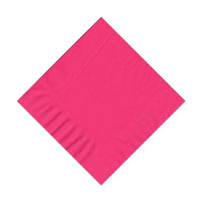 100 2-Ply Cocktail Personalized Napkins (Hot Pink)