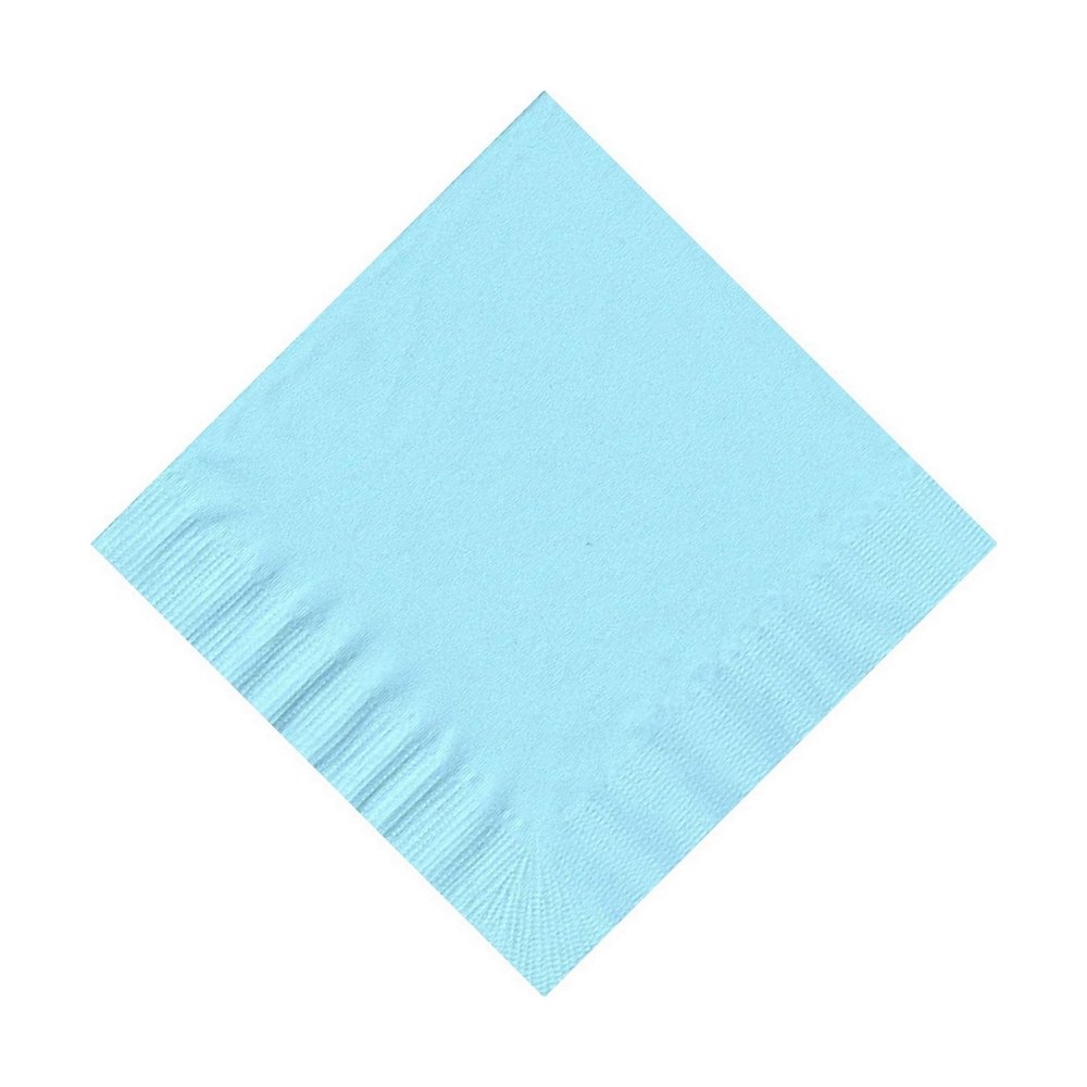 100 2-Ply Cocktail Personalized Napkins (Light Blue)
