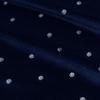 A & L Windom Metallic Polka Dot Print Fleece Blanket (Navy Blue, Twin) view 1