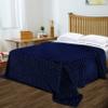 A & L Windom Metallic Polka Dot Print Fleece Blanket (Navy Blue, Twin) view 2
