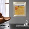 INVIN ART Framed Canvas Art Giclee Print Arles View from The Wheat Fields by Vincent Van Gogh Wall Art Living Room Home Office Decorations(European Style Silver Frame,20"x24") view 3