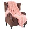 79x90inch Plush Throw Blanket Cozy Warm Blush Pink Faux Fur Blanket Large Size Bed Couch Sofa Decorative Throw Blanket Luxury Blanket view 1