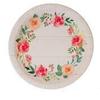 Baxter Distributing Shiplap Chic Country Glam Party Decorations, White Shiplap Printed with Floral 10 Inch Round Paper Plates, Box of 96 view 1
