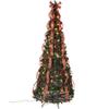 Holiday Peak Pull-Up Christmas Tree, Pre-Lit and Fully Decorated, 7 view 1
