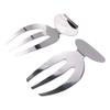 2 Salad Hands stainless Steel Salad Servers Kitchen Helper Pasta Servers view 1