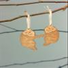 Otters Wood Christmas Tree Ornament Pair - Comes with 2 [Sea Otters for Him Her, Personalized Stocking Stuffers with Names for Mom Dad Kids, Made in The USA] view 4