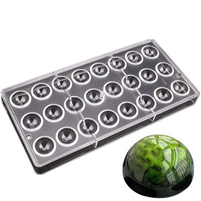 24 cavities 2.4cm diameter half ball shape polycarbonate PC chocolate mold starry heven candy making mouls DIY baking supplies