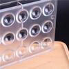 24 cavities 2.4cm diameter half ball shape polycarbonate PC chocolate mold starry heven candy making mouls DIY baking supplies view 4