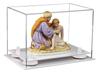 Better Display Cases Versatile Acrylic Clear Display Case - Small Rectangle Box with White Risers and White Base 9.5" x 6" x 6.5" (A005-WR) view 1