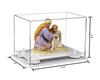 Better Display Cases Versatile Acrylic Clear Display Case - Small Rectangle Box with White Risers and White Base 9.5" x 6" x 6.5" (A005-WR) view 2