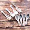 8-Piece Ceramic Soup Spoon Set - 5.7 Inch Small Chinese Rice Spoons with Assorted Floral Motifs - Hand-Painted Style Porcelain Spoons for Soup, Ramen, Dessert and Pho - Microwave & Dishwasher Safe view 4