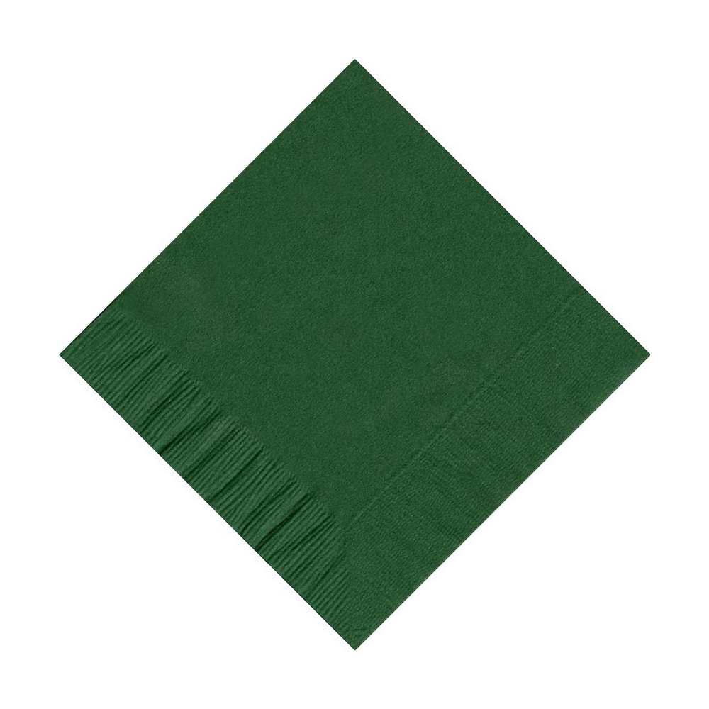 100 2-Ply Cocktail Personalized Napkins (Hunter Green)