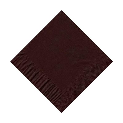 100 2-Ply Cocktail Personalized Napkins (Brown)