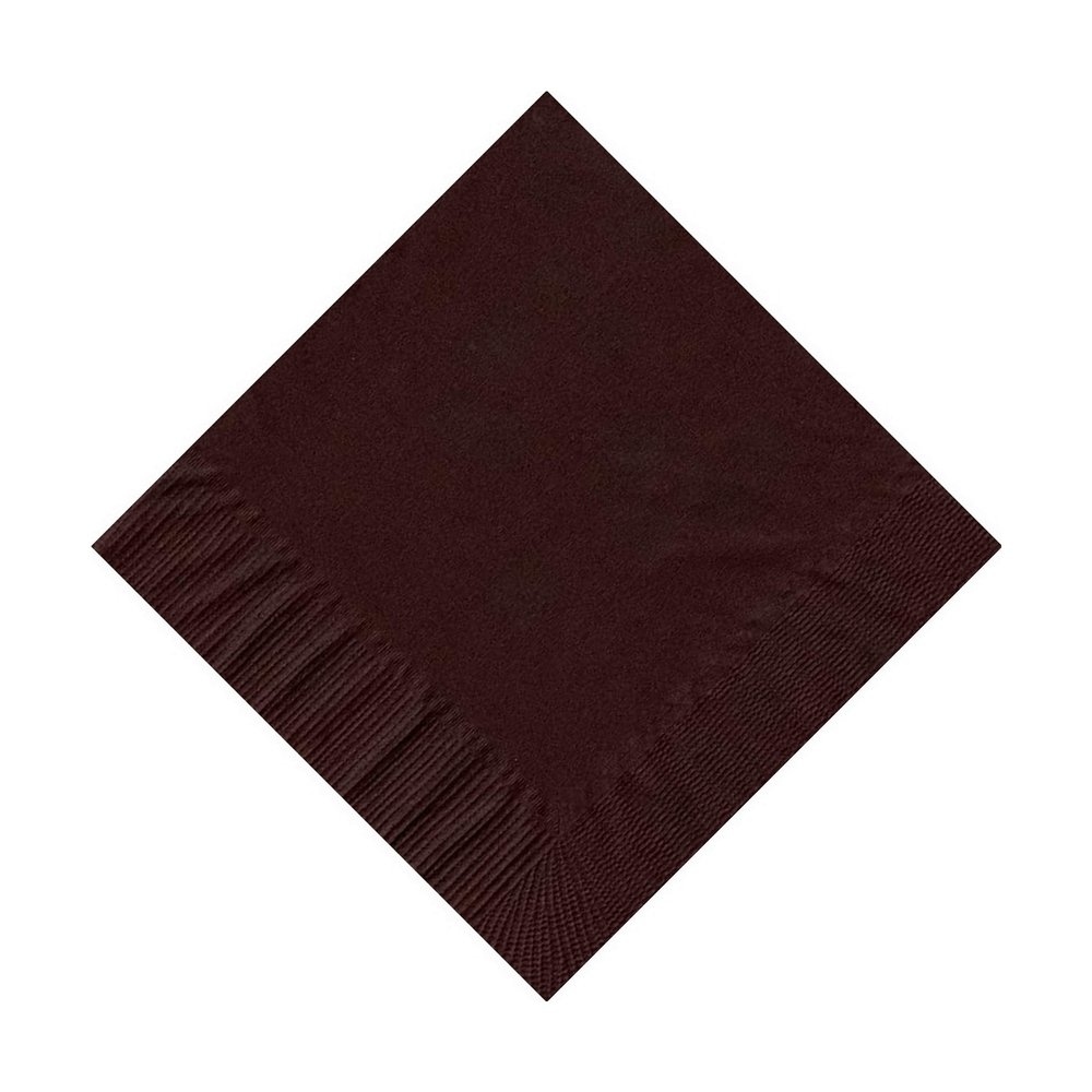 100 2-Ply Cocktail Personalized Napkins (Brown)