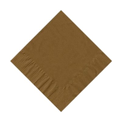 100 2-Ply Cocktail Personalized Napkins (Gold)