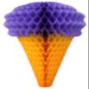 Devra Party 3-Pack 20 Inch Honeycomb Ice Cream Decoration, Lavender view 1