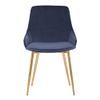 Armen Living Heidi Contemporary Fabric Dining Room Accent Chair, 18.5" Height, Blue view 4