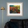 INVIN ART Framed Canvas Art Giclee Print Der rote Weinberg by Vincent Van Gogh(Classic Silver Frame with Mat,20"x24") view 3