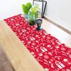 Table Runner for Kitchen Dining Room Supplies Fabric Decorations, Merry Christmas Cute Candy Cane Pink Gift Table Cloth for Wedding/Birthday Party/Baby Shower/Foyer,Non Slip Table Runners 13x90 Inch view 4