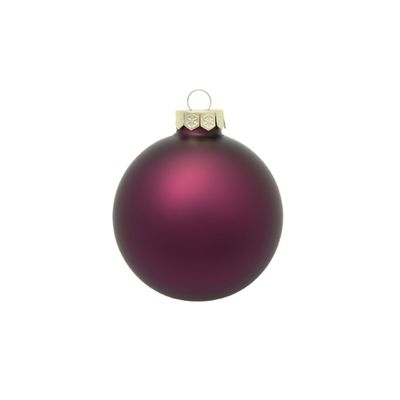 12ct Purple Shatterproof Matte Christmas Ball Ornaments 2.75" (70mm)