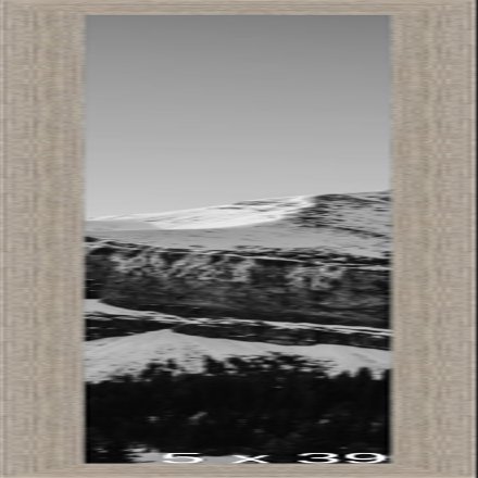 Frame It Easy 5 x 39 Rustic Gray Wood Frame (Derby)