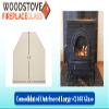 Dutchwest Large #2461 Door Glass - Wood Stove Replacement w/Tape Gasket, Ceramic Glass for Wood Burning Stove - 12 3/8" x 10 1/4" view 2