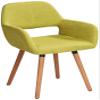 55 Downing Street Nelson Green Fabric Mid-Century Modern Dining Chair view 3