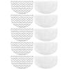 Extolife 10 Pack Steam Mop Replacement Pads for Bissell Powerfresh Steam Mop 1940 1806 1544 2075 2685A 2181 2814 Series, Model 19402 19404 19408 19409 1940A 1940F 1940Q 1940T 1940W B0006 B0017 2075A view 1