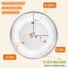 11.25" Microwave Glass Turntable Plate Replacement - Compatible with Samsung and GE -11 1/4" Microwave Glass Plate Replaces WB49X10097 WB39X0078 WB49X10034 AP3188581 PS651544 - BY AMI PARTS view 2