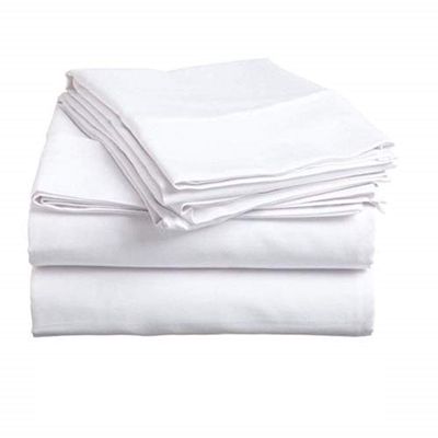 King Sheets - Hotel Luxury 600 TC Bed Sheet Set - 4 Piece Bed Sheets - 100% Egyptian Cotton Sheets, Easy Fit Upto 15 Deep Pocket Fitted Sheets - King Size Sheet Set, White Solid