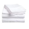 King Sheets - Hotel Luxury 600 TC Bed Sheet Set - 4 Piece Bed Sheets - 100% Egyptian Cotton Sheets, Easy Fit Upto 15 Deep Pocket Fitted Sheets - King Size Sheet Set, White Solid view 1