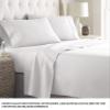 King Sheets - Hotel Luxury 600 TC Bed Sheet Set - 4 Piece Bed Sheets - 100% Egyptian Cotton Sheets, Easy Fit Upto 15 Deep Pocket Fitted Sheets - King Size Sheet Set, White Solid view 2