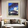 INVIN ART Framed Canvas Art Giclee Print Poplars on the Epte by Claude Monet Wall Art Living Room Home Office Decorations(Beige Color Frame with Linen Liner,20"x24") view 2