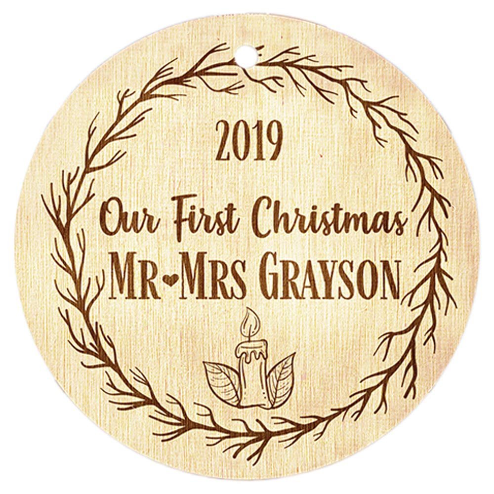 Just Customized Custom Christmas Ornaments for Christmas, Family, Couples, Tree Decorations, Different Designs Wood Engraved Custom Gift