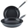 Anolon Advanced Home Hard-Anodized Nonstick Skillets (2 Piece Set- 10.25-Inch & 12.75-Inch, Moonstone) view 1