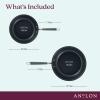 Anolon Advanced Home Hard-Anodized Nonstick Skillets (2 Piece Set- 10.25-Inch & 12.75-Inch, Moonstone) view 2