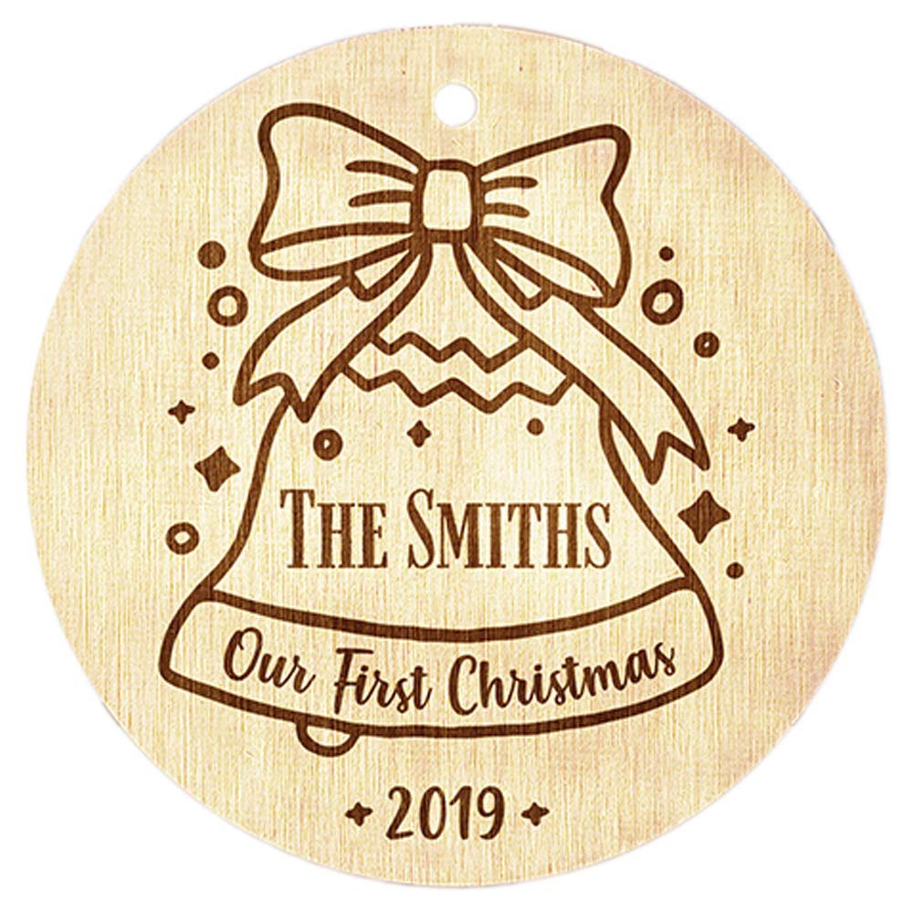 Just Customized Custom Christmas Ornaments for Christmas, Family, Couples, Tree Decorations, Different Designs Wood Engraved Custom Gift