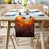 Table Runner for Kitchen Dining Room Supplies Fabric Decorations, Flame Football Sport Soccer 3D Printing Table Cloth for Wedding/Birthday Party/Baby Shower/Foyer,Non Slip Table Runners 13x70 Inch view 2