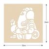 Incredible Gifts India Ganesha with Subh Deepawali Rangoli Stencils for Floor with Six Rangoli Colors (Wood, 30cmx30cm) view 3